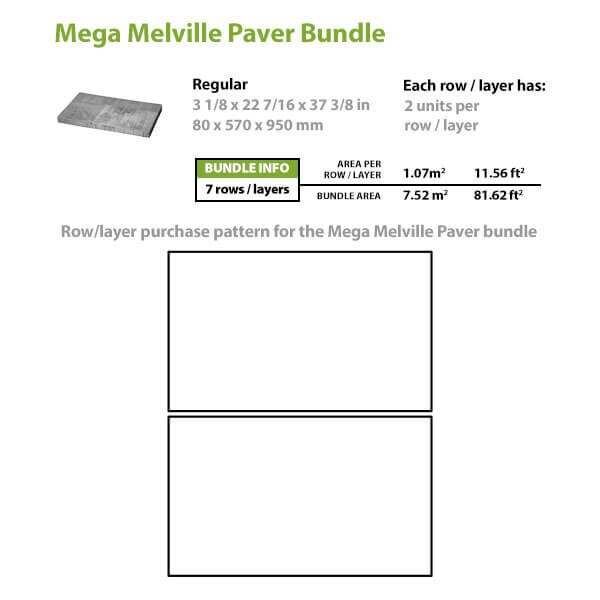 Permacon Mega Melville Paver 80mm